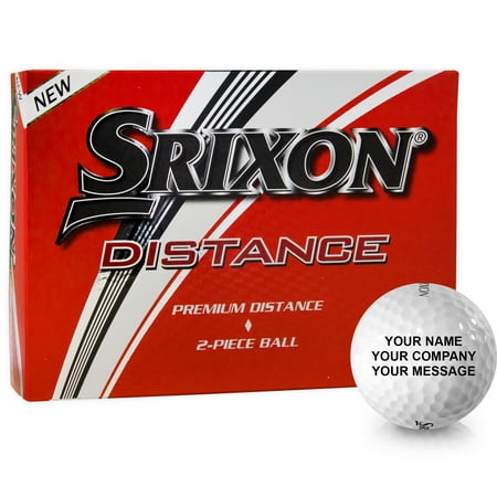 Personalized Srixon Distance Golf Balls, 12 Pack (Best Ladies Golf Balls For Distance)