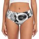 thumbnail image 1 of Fotbe Floral Sugar Skull Portrait Calzones Estampados para Mujer – Ropa Interior de Algodón, Cómoda, Suave y Elástica-Small, 1 of 6