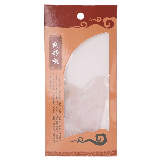 Rose Quartz Face Beauty Gua Sha Massage Tool Portable Neck Body Therapy Scraping Board(HeartShaped Scraping Board )