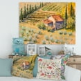 thumbnail image 2 of Little Farmhouse In Countryside 32 in x 16 in Painting Canvas Art Print, by Designart, 2 of 4