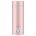 thumbnail image 1 of HLONK Travel Kettle Car Kettle Portable Electric Kettle， 3 In 1 Mini Car Kettle， Fast Water Boil Small Tea Pot， Automatic Shut Off Tea Kettle， Water Heater for Tea White, 1 of 8