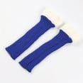 thumbnail image 4 of WTOBBY Women's Knit Fleece Leg Warmers with Foot Covers Design, Plush Boot Socks for Winter, Cozy Ankle Socks Set for Home Office, Thermal Non-Slip Indoor Footwear,Royal Blue, 4 of 4