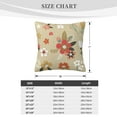 thumbnail image 4 of ZICANCN Brown Floral Branches Throw Pillow Covers, Bed Couch Sofa Knit Decorative Pillow Covers for Living Room Farmhouse, 20"x20", 4 of 8