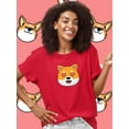 thumbnail image 2 of Cute Shiba Inu Love Eyes T-Shirt Women -Image by Shutterstock, Female x-Large, 2 of 4