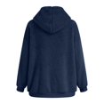 thumbnail image 5 of YYDGH Femmes Oversize Molletonné Veste Zip jusqu'à Hiver Chaud Sherpa Manteau Sweat à Capuche avec Poches, 5 of 5