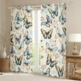 thumbnail image 2 of Castle Fairy Flying Butterflies Blackout Curtains Set of 2 (52x84 Each) for Children Women Girls,Vintage Flower Window Curtains,Watercolor Gradient Curtains and Drapes,Super Cozy Room Decor, 2 of 6