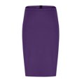 thumbnail image 4 of Women's Office Work Pencil Skirt Stretch High Waist Below Knee Bodycon Skirts for Business Casual, 4 of 6