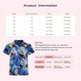thumbnail image 7 of TiaoBug Kids Boys Button Down Tropical Hawaiian Shirt Short Sleeve Summer Beach Casual T-shirt Type J 160, 7 of 7