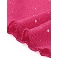thumbnail image 5 of INSPIRE CHIC Women's Party Spaghetti Strap Bodycon Ruched Sparkly Glitter Dress XS Hot Pink, 5 of 6