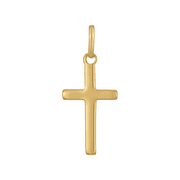 Mystigrey Cross 18K Gold Plated Pendant for Men and Women Small 0.8 inch x 0.4 inch