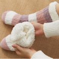 thumbnail image 4 of Dyfzdhu Women Girls Print Stripe Casual Non Slip Warm Winter Mid Tube Cute Socks, 4 of 5