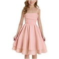 thumbnail image 2 of TBWNWG Summer Dresses for Girls - Solid Color Sleeveless Dress with Bow Knot for Kids - Ideal for Parties and Casual Wear,Sizes 11 Years, 2 of 5
