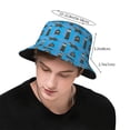 thumbnail image 2 of Otters Pattern Bucket Hat Foldable Fisherman Outdoor Summer Camping Travel Hiking Caps for Men Women, 2 of 7