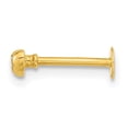 thumbnail image 4 of Primal Gold 14 Karat Yellow Gold 18 Gauge Cubic Zirconia Heart Labret/Face Body Jewelry, 4 of 4