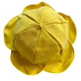 thumbnail image 1 of Brown Gorra de protección solar para mujer, sombrero para el sol de Color sólido, ala de pétalo con volantes a la moda, 1 of 5