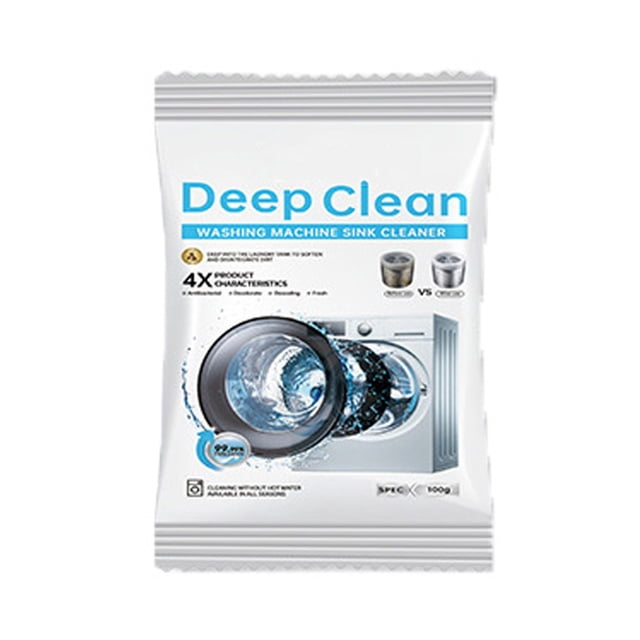 Hxlamzoo Powerful Washing Machine Cleaner with Deep Clean Technology - Descaling, Sanitizing & Odor Removal for Front Load, Top Load Machines, Septic Safe, Eco-Friendly (16.0x9.0x4.0cm)