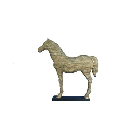 Oh Trendy Large Horse Silhouette Statue Textured Sculpture Oh Trendy Large Horse Silhouette Statue Textured Sculpture Home Décor With Stand