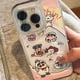 thumbnail image 3 of Crayon Shin-Chan Phone Shell Kawaii Cute iPhone 15 14 13 12 11 Plus Pro Max Bathtub funda protectora de arena movediza para niñas, 3 of 5