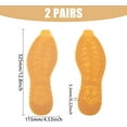 thumbnail image 2 of 2 Pair Rubber Soles Shoe Replacement for DIY Shoes Rubber Full Out Sole Wear Resistant Shoes Sole for Work Shoe and Boots Yellow 12.8×4.53×0.22 inch Chocolate, 2 of 9