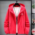 thumbnail image 3 of Queshark - Chaqueta de ciclismo ultradelgada y ultraligera de secado rápido para hombre y mujer, con protección solar y reflectante UV, para verano, 3 of 5