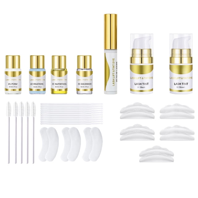 Kit Eyelash Perm Kit Eyelash Curling Extension Set Glue Upgraded Version Extensions Curling Semi-Permanent Curling Perming 25ml