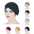 thumbnail image 2 of Foulard Couleur Unie Coton Extensible Accessoires de Cheveux Headwrap pour Femmes, 2 of 6