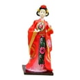 thumbnail image 4 of Chinese Figurine Collectible Doll Traditional Statue Handcrafted with Silk Fabric for Office Desktop and Cabinet Decor, 4 of 9