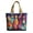 A, variant on Boho Colorful Rooster Quilted Tote Bag, Large Capacity Chicken Animal Print Shoulder Handbag, Vintage Floral Quilted Purse for Women Daily Travel Shopping,15.7*13.3 In.