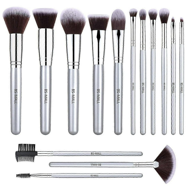 14 Pack Brush Of Synthetic Makeup Brush Sets, Foundation Brush, Concealer Brush, Eye Shadow Brush, Makeup Brush Set