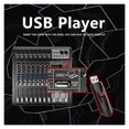 thumbnail image 5 of 8 Channel DJ Controller With 256 DSP Reverb Effect BT 5.0 USB Mixer USB For Professional Sta Performance, 5 of 7