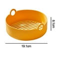 thumbnail image 2 of Revestimientos de silicona para freidora de aire, paquete de 2 ollas reutilizables de 7,5 pulgadas, 2 of 5