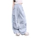 thumbnail image 1 of Odeerbi 5-16 Años Niños Niñas Cargo Pantalones Deportes Pantalones de Pierna Ancha Primavera Suelta Pantalones de Trabajo Con Múltiples Bolsillos, 1 of 5