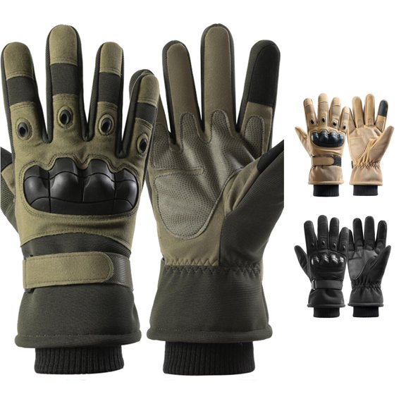 Daznico Winter Gloves, for Cold Weather Touchscreen Winter Work Outdoor Training Non Grip Durable Protective Gear for Cycling Motorcycle and Construction Use