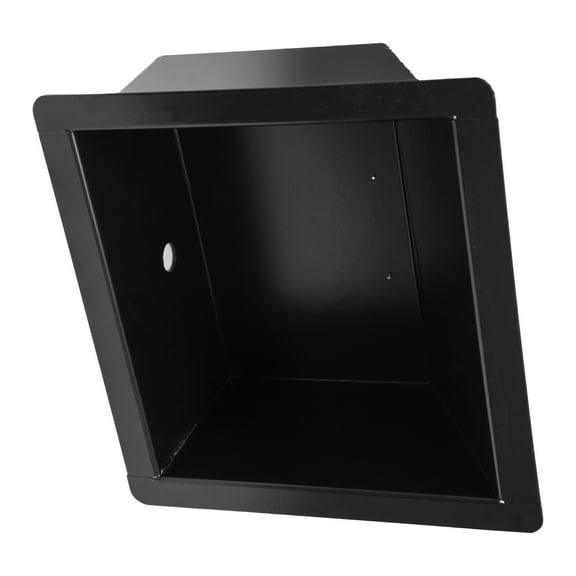 Extreme Max 5001.6669 Aluminum Flush-Mount Recessed Light Bucket - Black