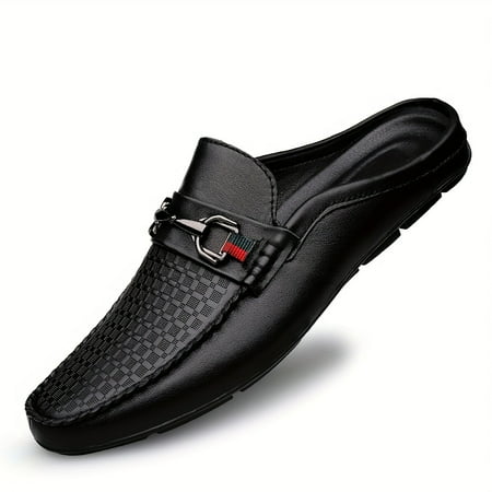 

Men s Lightweight and Breathable Retro Style Moc Toe Backless Mule Shoes -Slip Ons for Indoor/Outdoor Walking