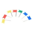 thumbnail image 3 of TureClos 100pcs Map Flag Push Pin Multicolored Thumb Tack Mini Country Map Push Pin Portable Decorative Map Tack, 3 of 9