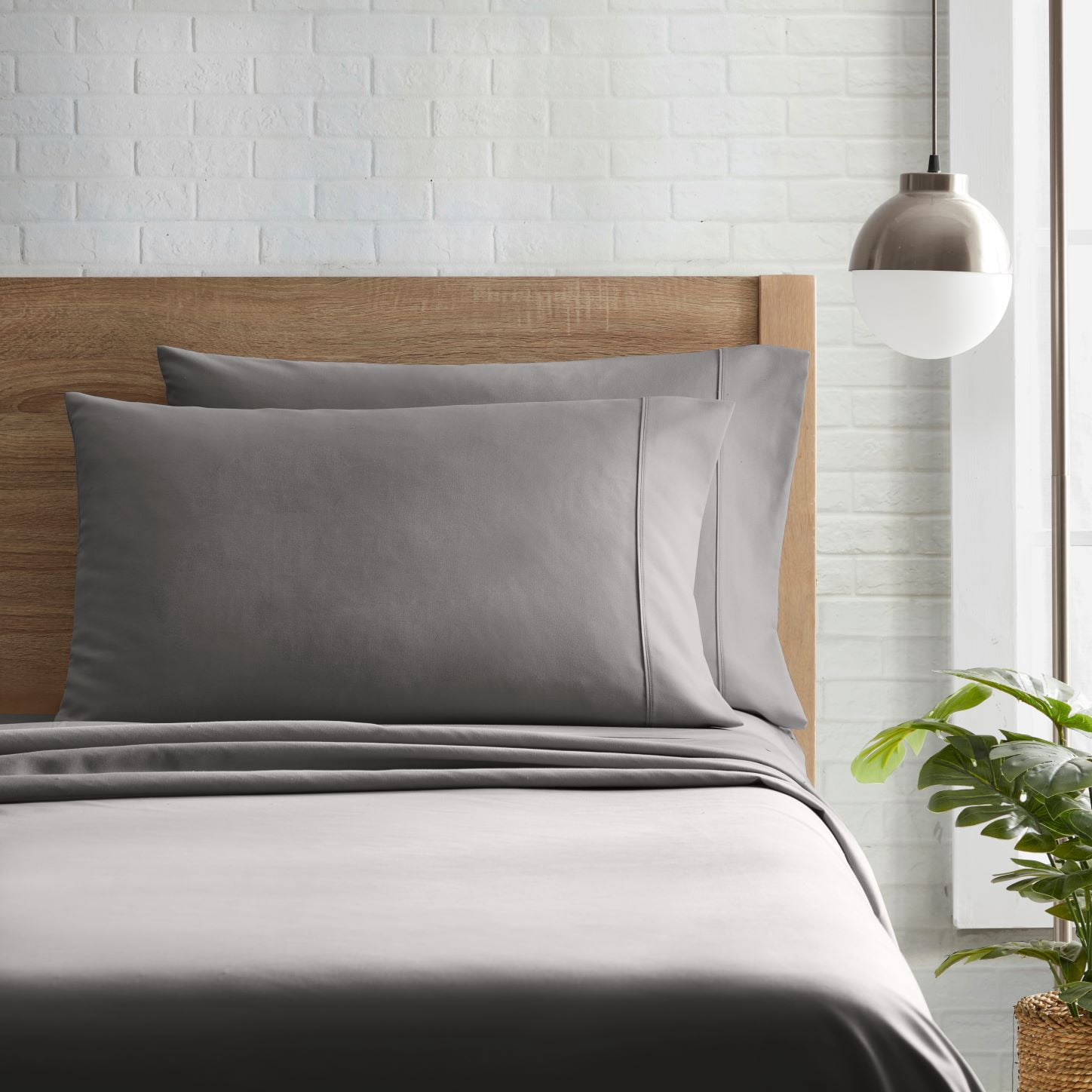 Serta So Soft Dark Gray Pillowcases, King (2 Count)