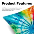 thumbnail image 2 of Tie Dye Velvet Throw Pillow Covers Set of 2 - 16x16, 18x18, 20x20 Inches - Unique Patterns for Bed, Chair for Various Occasions, 2 of 6
