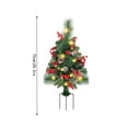 thumbnail image 1 of JJKBVCLO Remplisseur Lumineux de Noël Lit Arbres de Noël avec Baies Dorées et Rouges Trépied Piquet et Lumières LED Jardinière Extérieure, 1 of 3