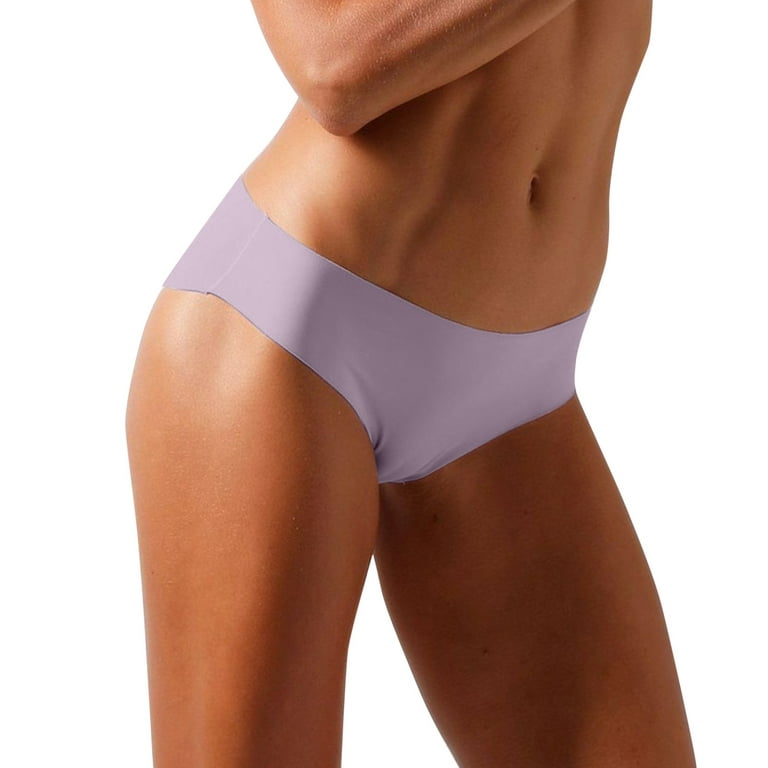 JDEFEG Women Underwear Sheer Panties Women'S Ice Silk Seamless Sports Waist Briefs  Dance Skirt With Briefs Womens Leggings Polyester Purple Xl 