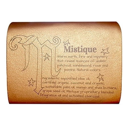 WFG WATERFALL GLEN SOAP COMPANY, LLC, Mistique, sandalwood, patchouli and spices bath soap, vegan with shea butter 5.8oz
