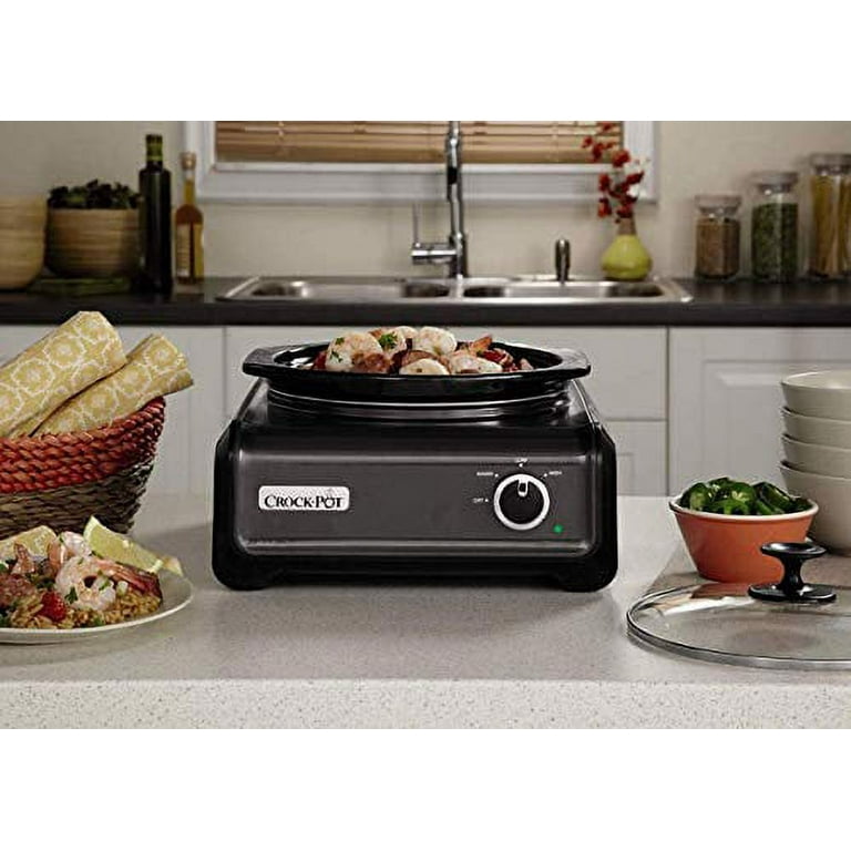 Courant 2.5 Qt. Matte Black Slow Cooker with 3 Settings CSC-2524K - The  Home Depot