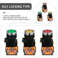 thumbnail image 4 of Miangastore 3 Pcs Plastic Momentary Push Button Switch Pushbutton Switches (Self Locking), 4 of 9