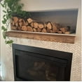 thumbnail image 4 of Modern Timber Craft Reclaimed Wood Fireplace Mantel Shelf | Solid Rustic American Barnwood with Floating Shelf Brackets | 2.75" Thickness | 54" L x 8" D, Unfinished, 4 of 4