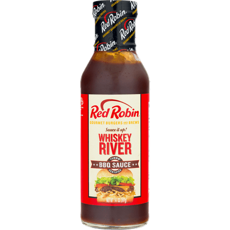 (2 Pack) Red Robin BBQ Sauce Whiskey River, 14.0 OZ (2 pack)