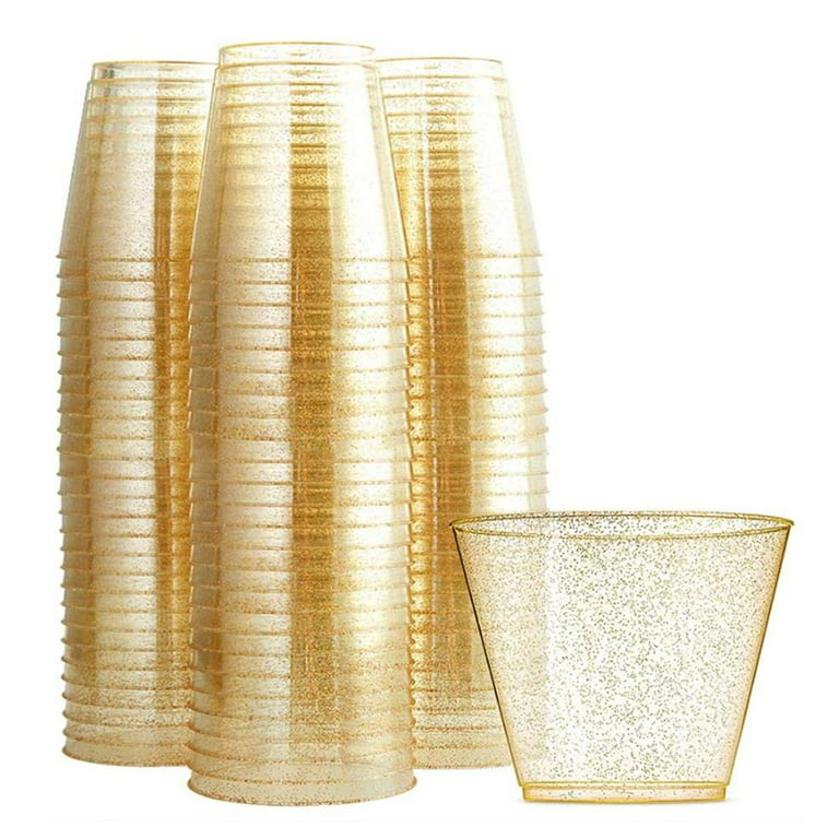 Gold Plastic Cups (Pack of 20) - 12 oz. - Versatile Drinkware for Indoor &  Outdoor Parties, Weddings…See more Gold Plastic Cups (Pack of 20) - 12 oz.