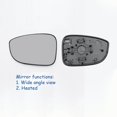 thumbnail image 1 of Side Rearview Mirror Auto Folding Motor Upgrade kit Module For Honda Accord 10th 11th LHD 2018-2022 Wide angle view car mirrors 2PCS White heated, 1 of 6
