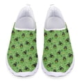thumbnail image 1 of Zapatillas de deporte informales con estampado de elfo irlandés de dibujos animados para mujer, zapatos planos cómodos de malla sin cordones para el día de San Patricio para primavera y verano, 1 of 5