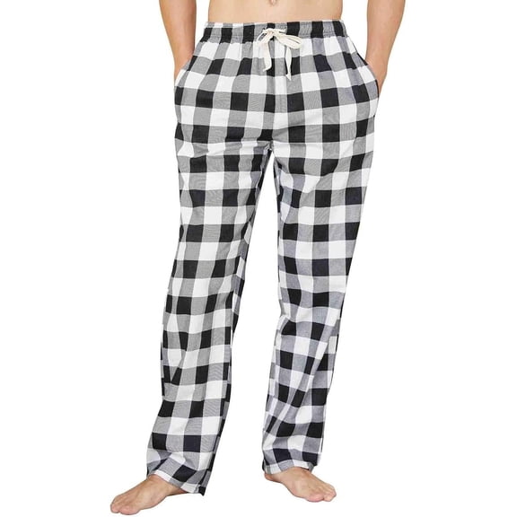HiddenValor Mens Plaid Cotton Pajama Lounge Pants