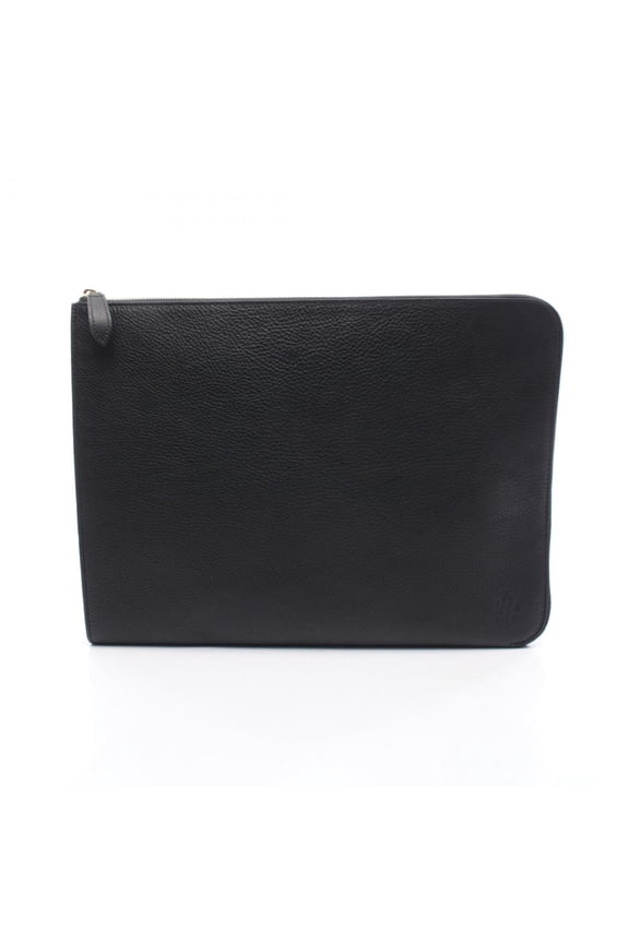 Pre-Owned Dunhill Men's Leather Second Bag/Clutch Bag in Black (Good)